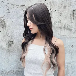 ロング カラー 🔗透明感カラー🔗 エクステ✂️はるちかのヘアスタイル