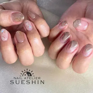 ミディアム S ueshinのネイルデザイン
