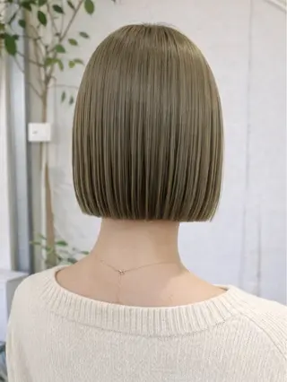 ショート 角岡 真帆/ボブ/髪質改善のヘアスタイル