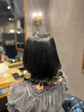 ミディアム Nanaka Luana  難波店のヘアスタイル