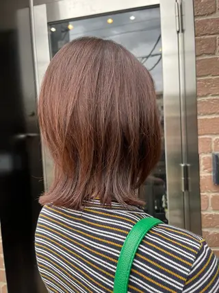 セミロング カラー 久木原 ゆりのヘアスタイル