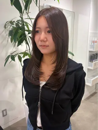ロング カラー 韓国ヘア🇰🇷 HINAのヘアスタイル