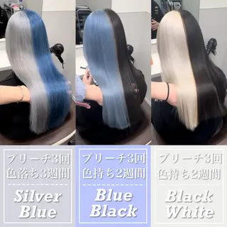 セミロング カラー ハイトーン特化💍 NØRN💍韓国のヘアスタイル