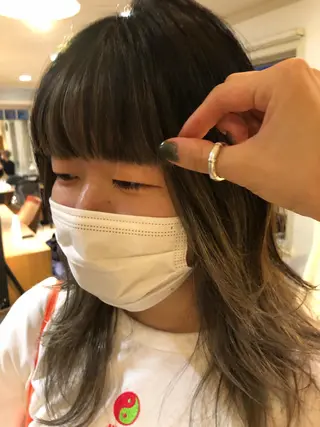 ロング カラー eri kinjoのヘアスタイル