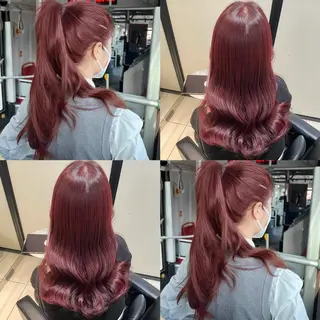 ロング カラー ブリーチなしカラー kana🐱のヘアスタイル