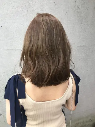 セミロング カラー ヘアアレンジ Satsuki ✂︎♡のヘアスタイル