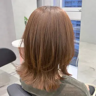 ミディアム カラー TheEct🫧ca now SUZUNOのヘアスタイル