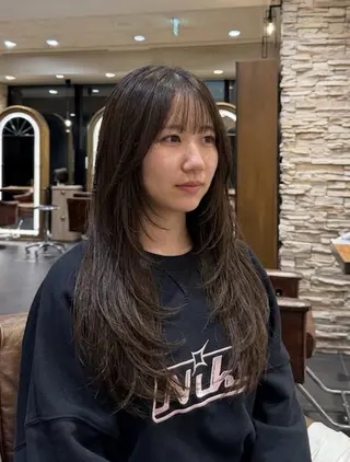 ロング カラー MINX 野本奏和のヘアスタイル