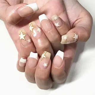 ネイル 渋谷/チップ長さ出し 👑アプレgel-xのネイルデザイン