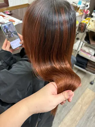 セミロング エクステ*美髪サロン KR2S河内長野店長のヘアスタイル