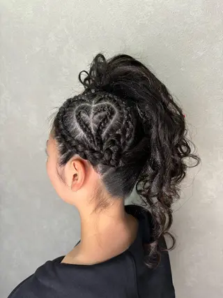 セミロング エクステ*美髪サロン KR2S河内長野店長のヘアスタイル