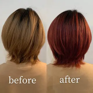 ショート カラー パーマ ヘアアレンジ メンズ キッズ ネイル マツエク・マツパ sumina すみなのヘアスタイル