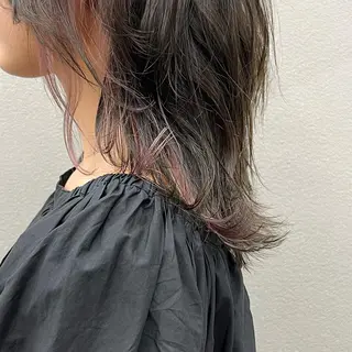 セミロング カラー 🌱小顔魅せショート 髪質改善カラー/泉綺のヘアスタイル
