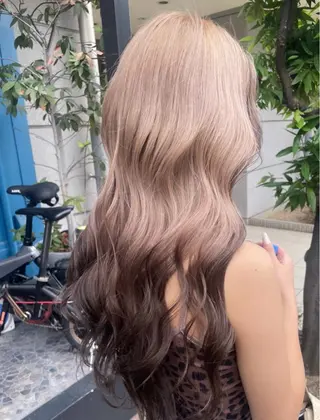 ロング カラー 渡辺 瑠美のヘアスタイル