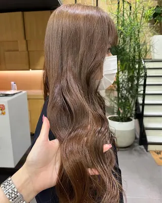 カラー 海外girl🤎 透明感ベージュmaoのヘアスタイル