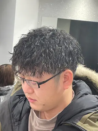 パーマ メンズ 京都河原町 メンズパーマ助川龍哉のヘアスタイル