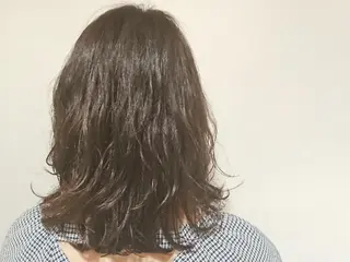ミディアム パーマ カラー ✨ブリーチなし透明感 カラー✨ゆりかのヘアスタイル