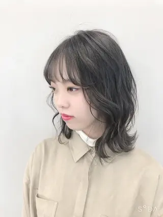 ミディアム 関 京磨のヘアスタイル