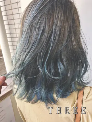 セミロング カラー kenta GATTACAのヘアスタイル