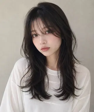 セミロング 垢抜けヘア🐰 専門のヘアスタイル