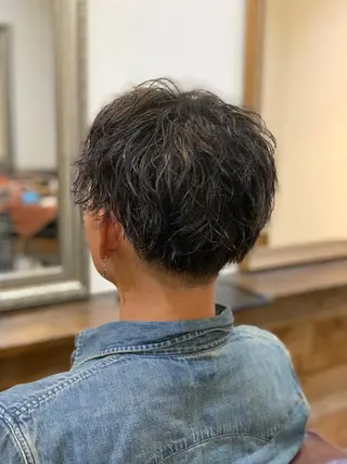 ショート メンズパーマ 髪質改善☆有馬のヘアスタイル