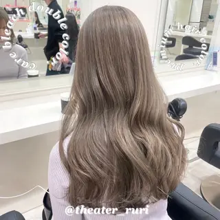 ロング カラー ふわっと抜け感🫧 ブラウンベージュ🤎のヘアスタイル