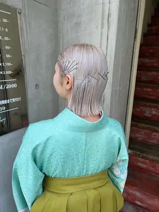ショート カラー ヘアアレンジ 「sumi」 AMIのヘアスタイル
