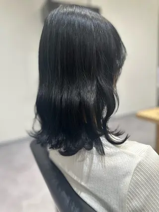 ミディアム カラー 癖毛改善縮毛矯正 /中山なかやまのヘアスタイル