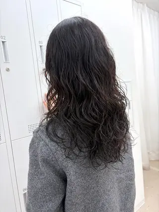 セミロング パーマ 後藤 陽花子のヘアスタイル