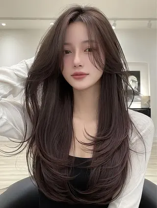 ロング 藤松 美紗のヘアスタイル