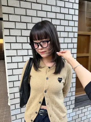 セミロング カラー ボブ&韓国レイヤー/ 艶カラー♡TOMOEのヘアスタイル