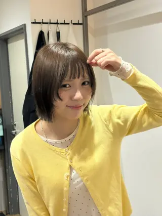 ミディアム ボブ/可愛いスタイル ⠀ゆらのヘアスタイル