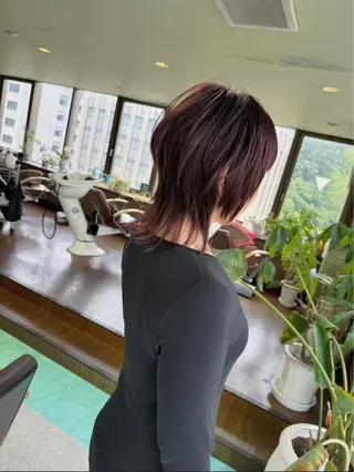 ミディアム カラー 土居 正季のヘアスタイル