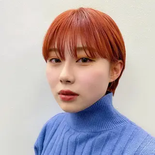 ショート カラー 似合わせレイヤー/ ケアパーマ/高倉のヘアスタイル