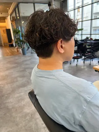 ショート パーマ メンズ ショートカット/ 岡山駅前/KAZUのヘアスタイル
