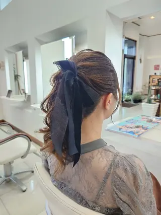ロング ヘアアレンジ キンジョウ エナミのヘアスタイル
