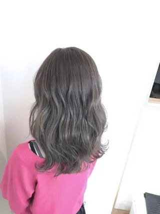 セミロング カラー パーマ ヘアアレンジ メンズ キッズ ネイル マツエク・マツパ バレイヤージュ/ 髪質改善/渡邉悟🌱のヘアスタイル