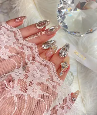 ネイル 24時まで❤︎韓国、 ワンホンネイルのネイルデザイン