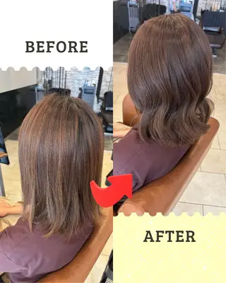 カラー 沖本 あやののヘアスタイル