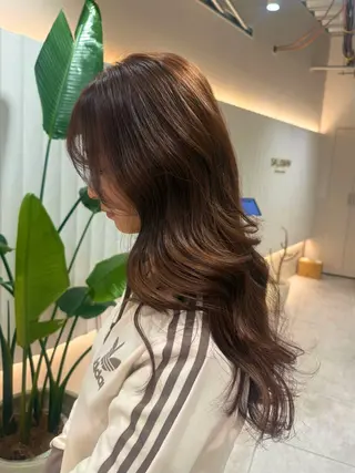 カラー ラベンダー💜 グレージュ🩶のヘアスタイル