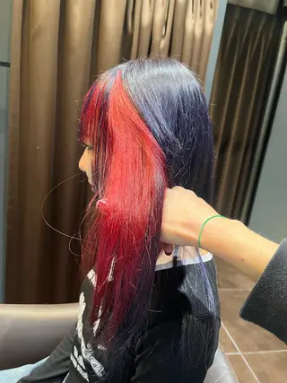 カラー 盛れる顔周り✨韓国式 レイヤーkanatoのヘアスタイル