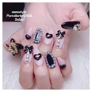 ミディアム ネイル 🐾enen style 🐾のネイルデザイン