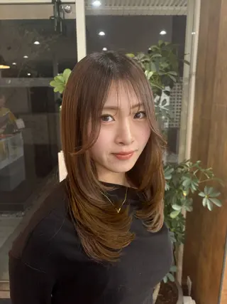 セミロング 【ALEAP】 coconaのヘアスタイル