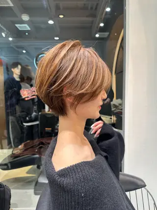 ショート 縮毛矯正/レイヤー taiga🧡のヘアスタイル