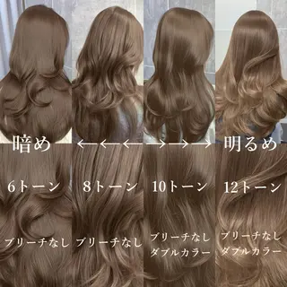 ロング カラー 顔まわりの神様✨ 透明感カラー藤嶋秀幸のヘアスタイル