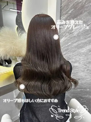 ロング カラー 🍑ももか🍑透明感 カラー/赤羽🦋のヘアスタイル