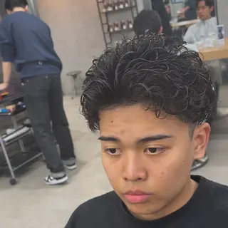 ショート パーマ指名率No1 メンズ特化ケイトのヘアスタイル