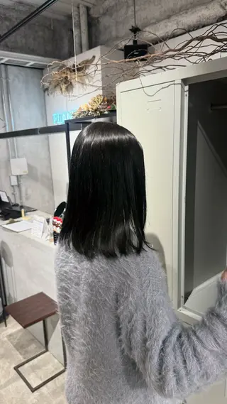 ミディアム カラー 山本 彩美香のヘアスタイル