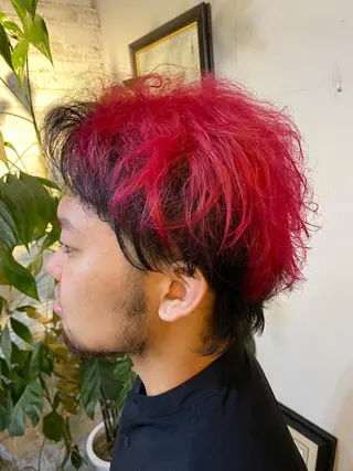 ショート カラー メンズ 長濱 俊のヘアスタイル