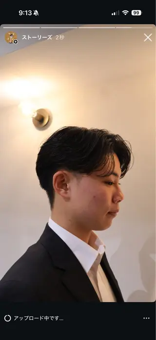 パーマ メンズ 大阪茶屋町 メンズカット関田拳のヘアスタイル